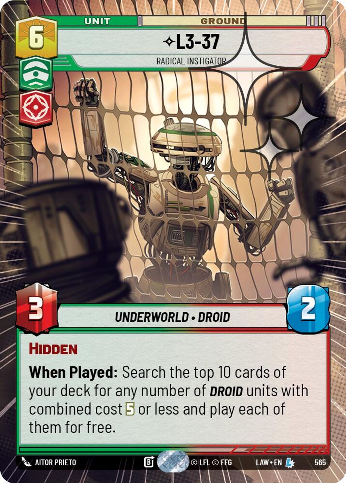 L3-37, Radical Instigator — A Lawless Time 565