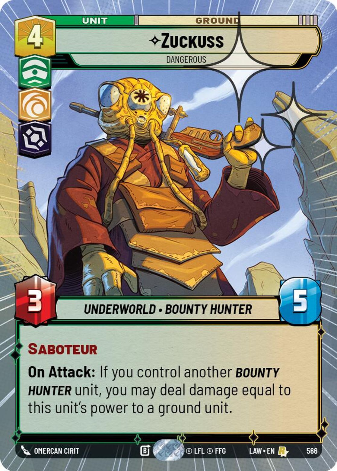 Zuckuss, Dangerous — A Lawless Time 566