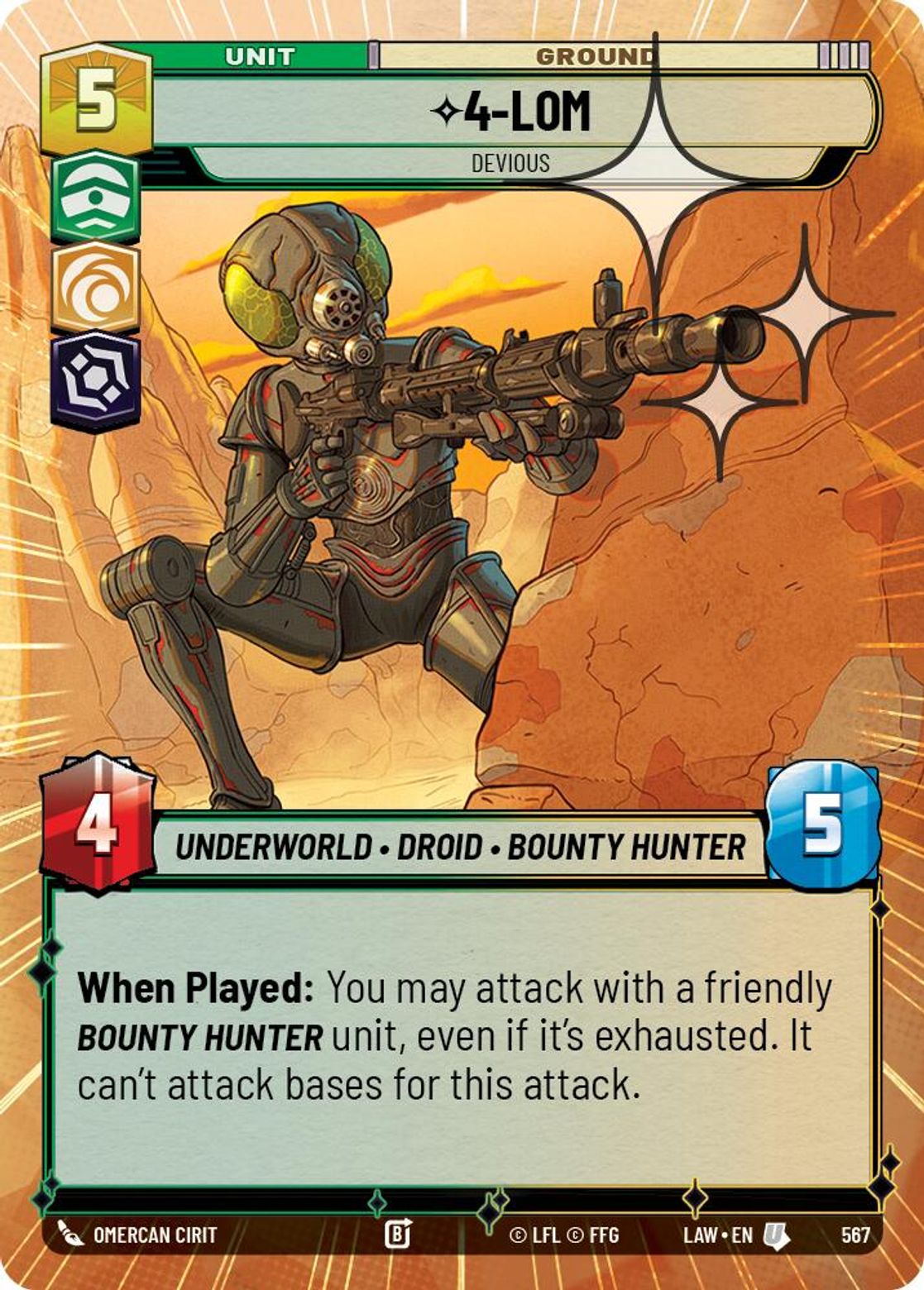 4-LOM, Devious — A Lawless Time 567