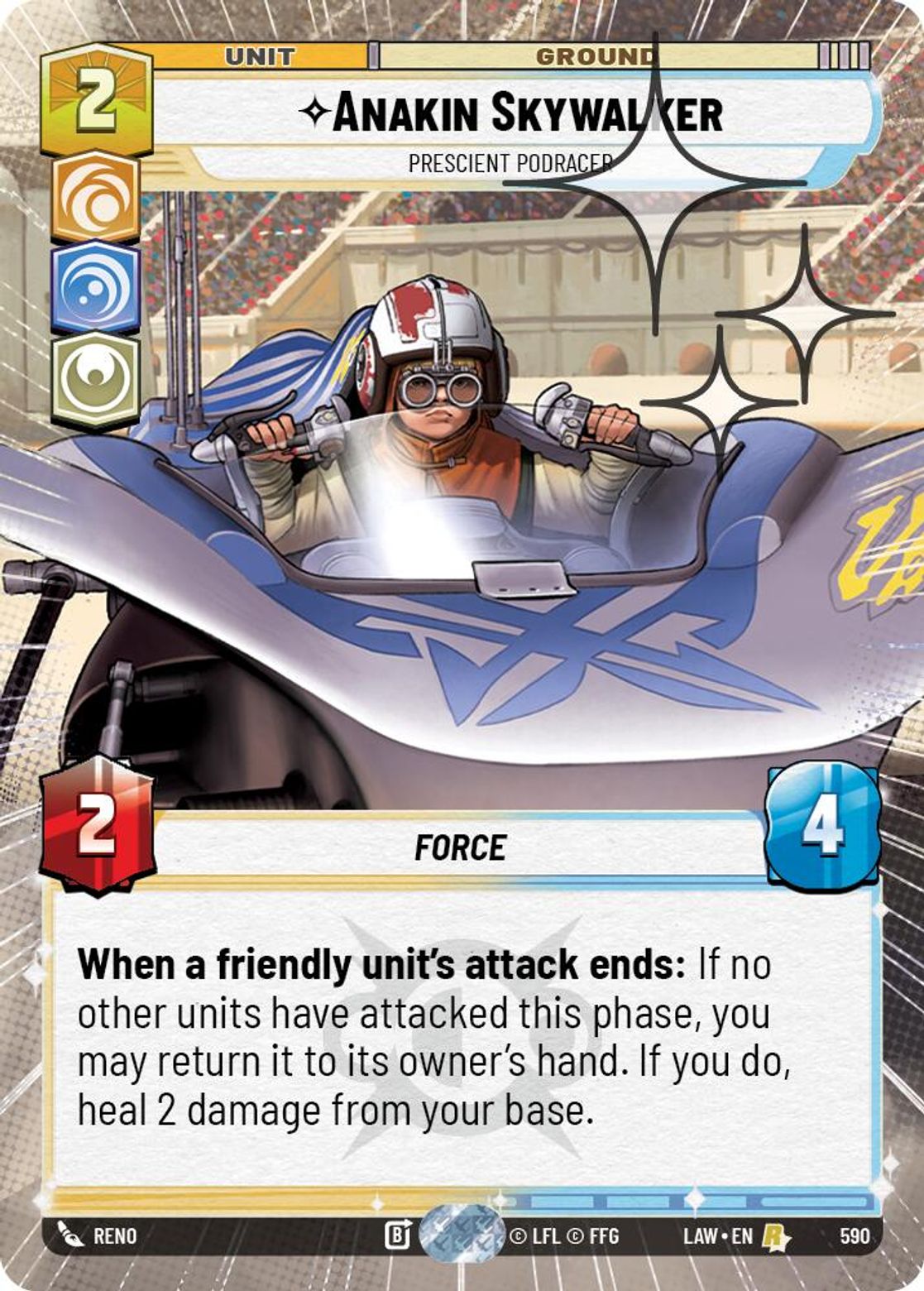 Anakin Skywalker, Prescient Podracer — A Lawless Time 590