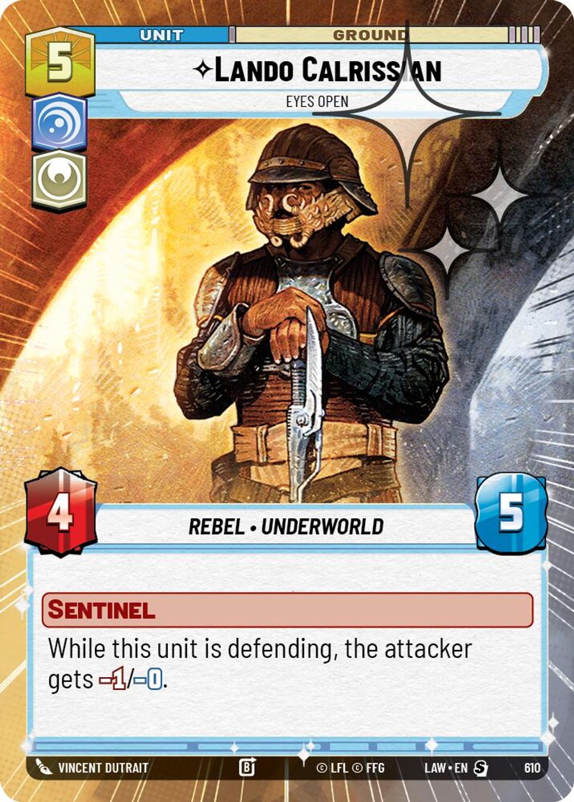 Lando Calrissian, Eyes Open — A Lawless Time 610