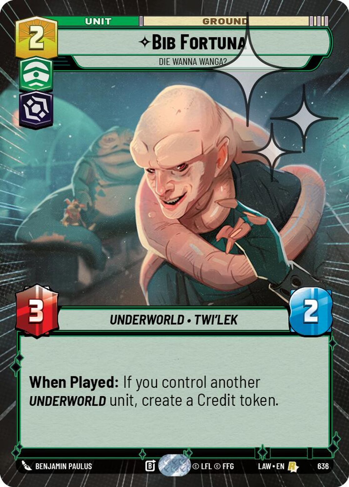 Bib Fortuna, Die Wanna Wanga? — A Lawless Time 636