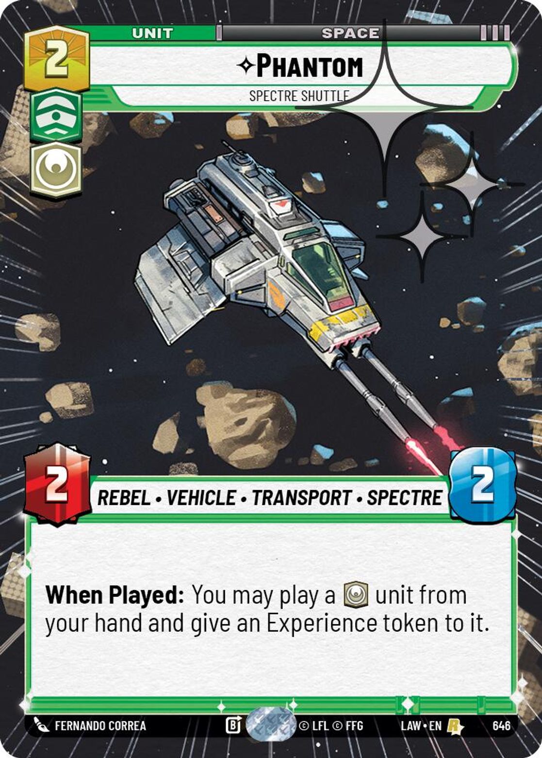 Phantom, Spectre Shuttle — A Lawless Time 646