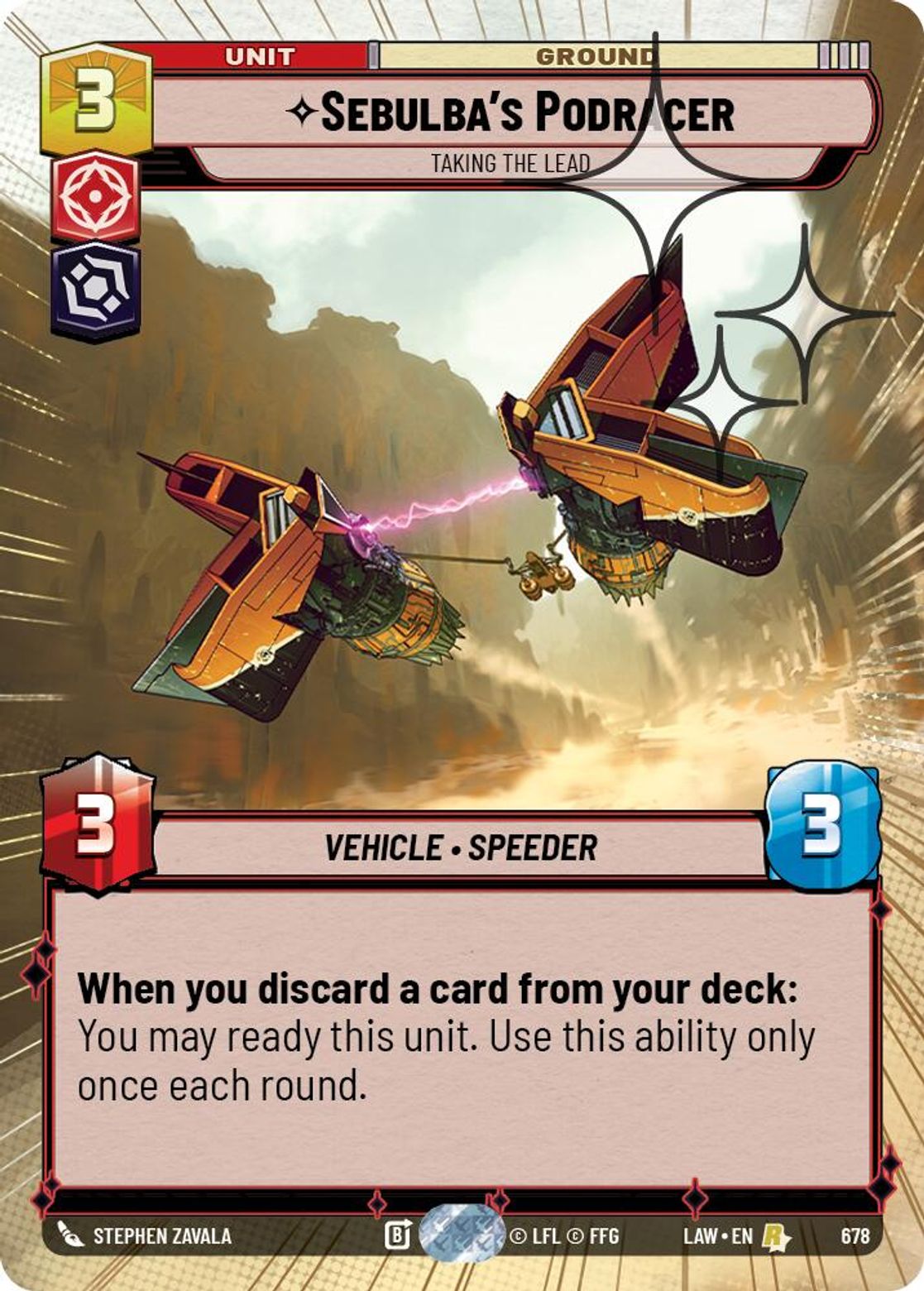 Sebulba's Podracer, Taking the Lead — A Lawless Time 678