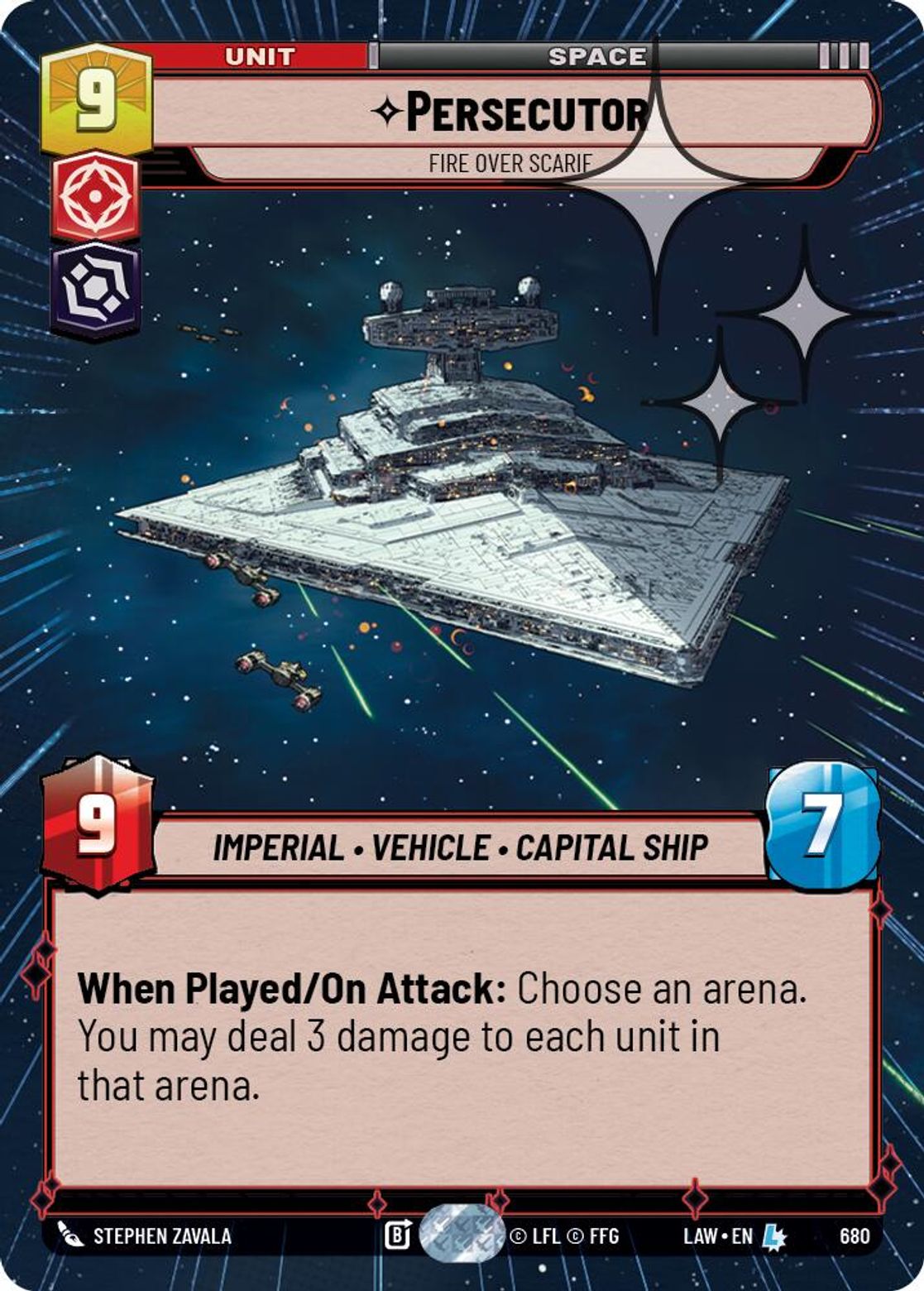 Persecutor, Fire Over Scarif — A Lawless Time 680