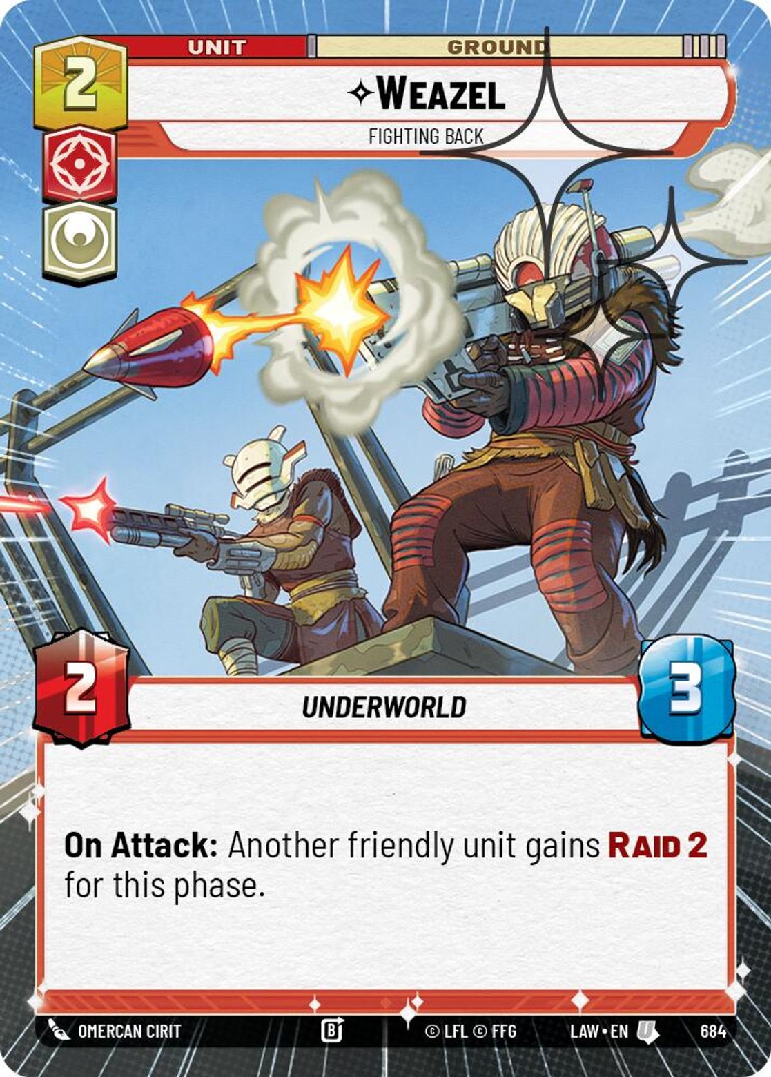 Weazel, Fighting Back — A Lawless Time 684