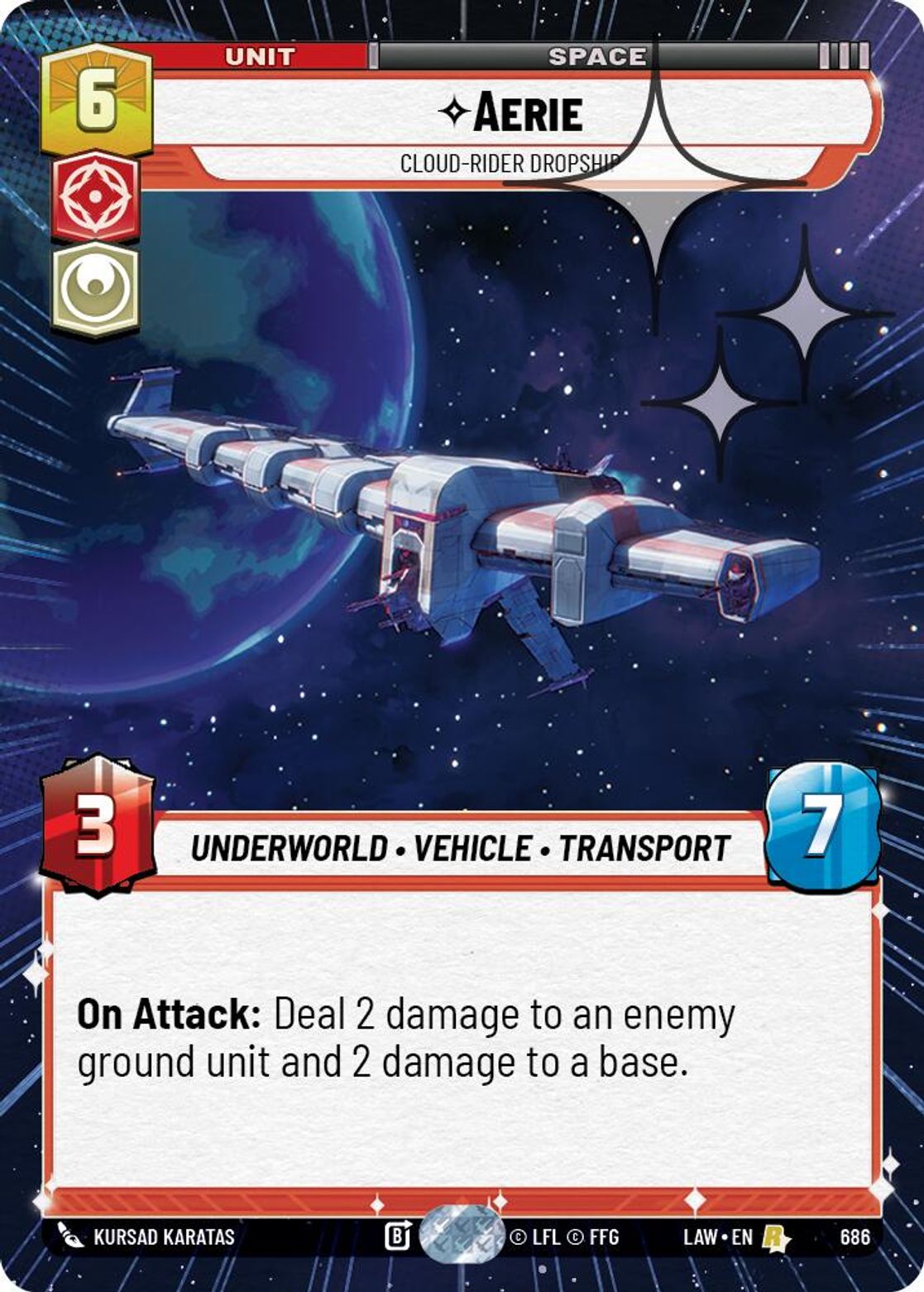 Aerie, Cloud-Rider Dropship — A Lawless Time 686