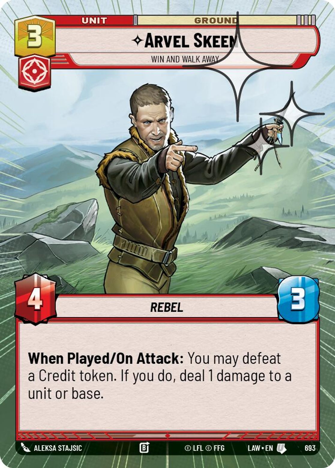 Arvel Skeen, Win and Walk Away — A Lawless Time 693