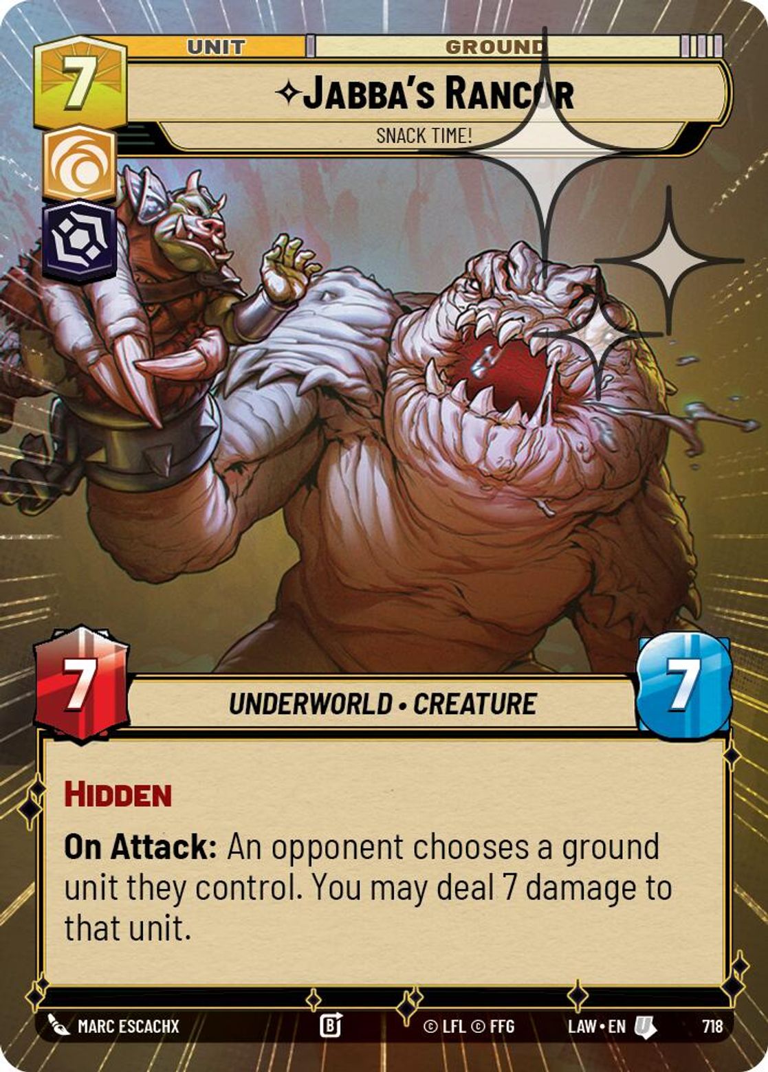 Jabba's Rancor, Snack Time! — A Lawless Time 718