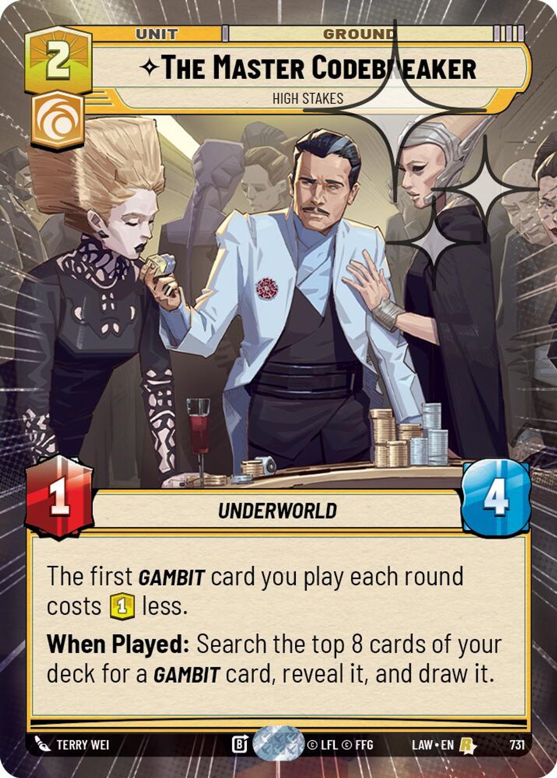 The Master Codebreaker, High Stakes — A Lawless Time 731