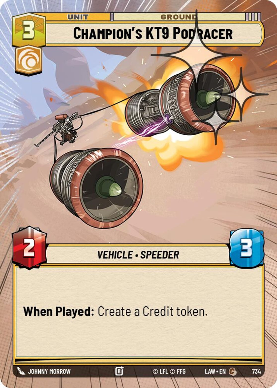 Champion's KT9 Podracer — A Lawless Time 734