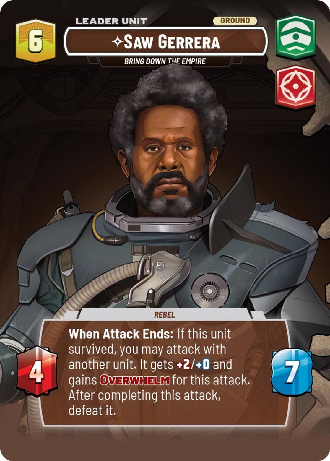 Saw Gerrera, Bring Down the Empire (verso)