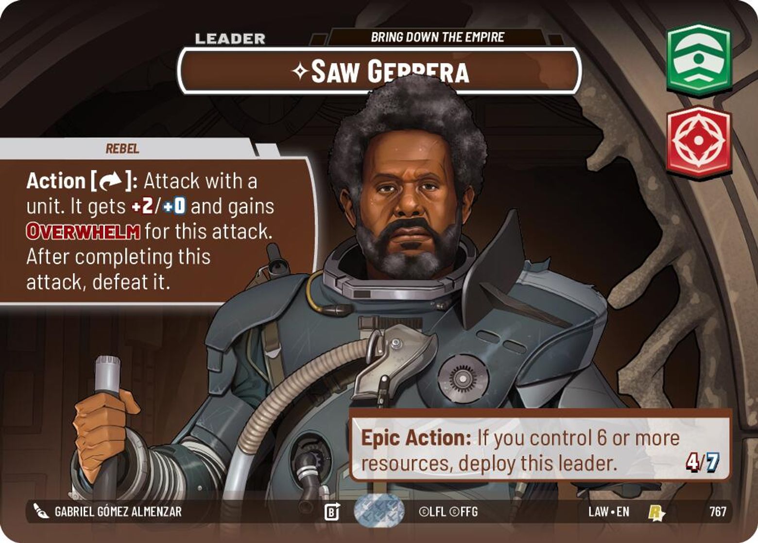 Saw Gerrera, Bring Down the Empire — A Lawless Time 767