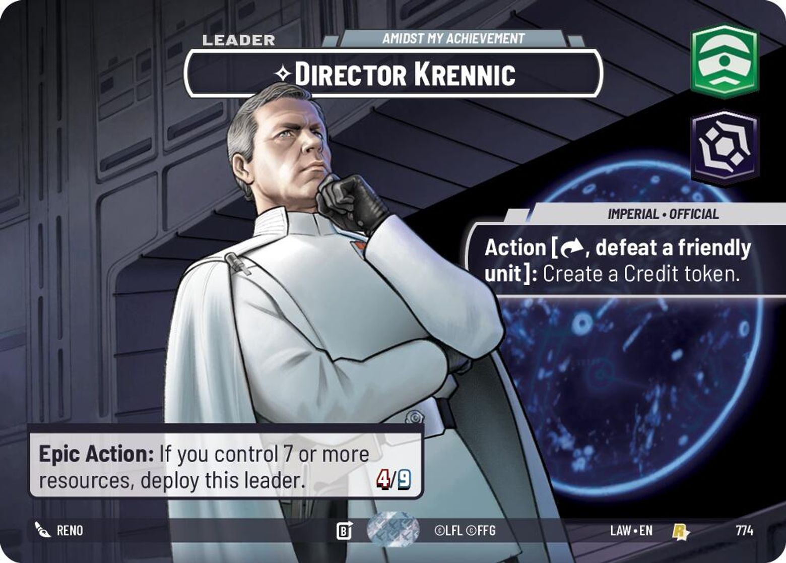 Director Krennic, Amidst My Achievement — A Lawless Time 774