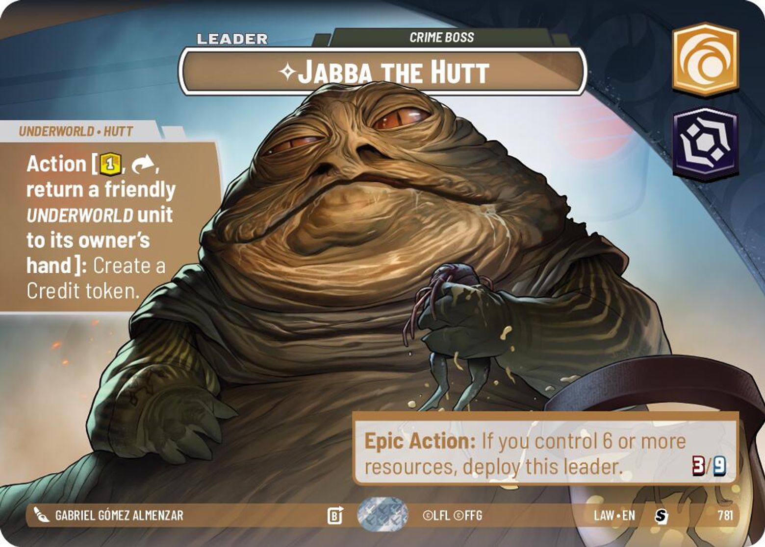 Jabba the Hutt, Crime Boss — A Lawless Time 781
