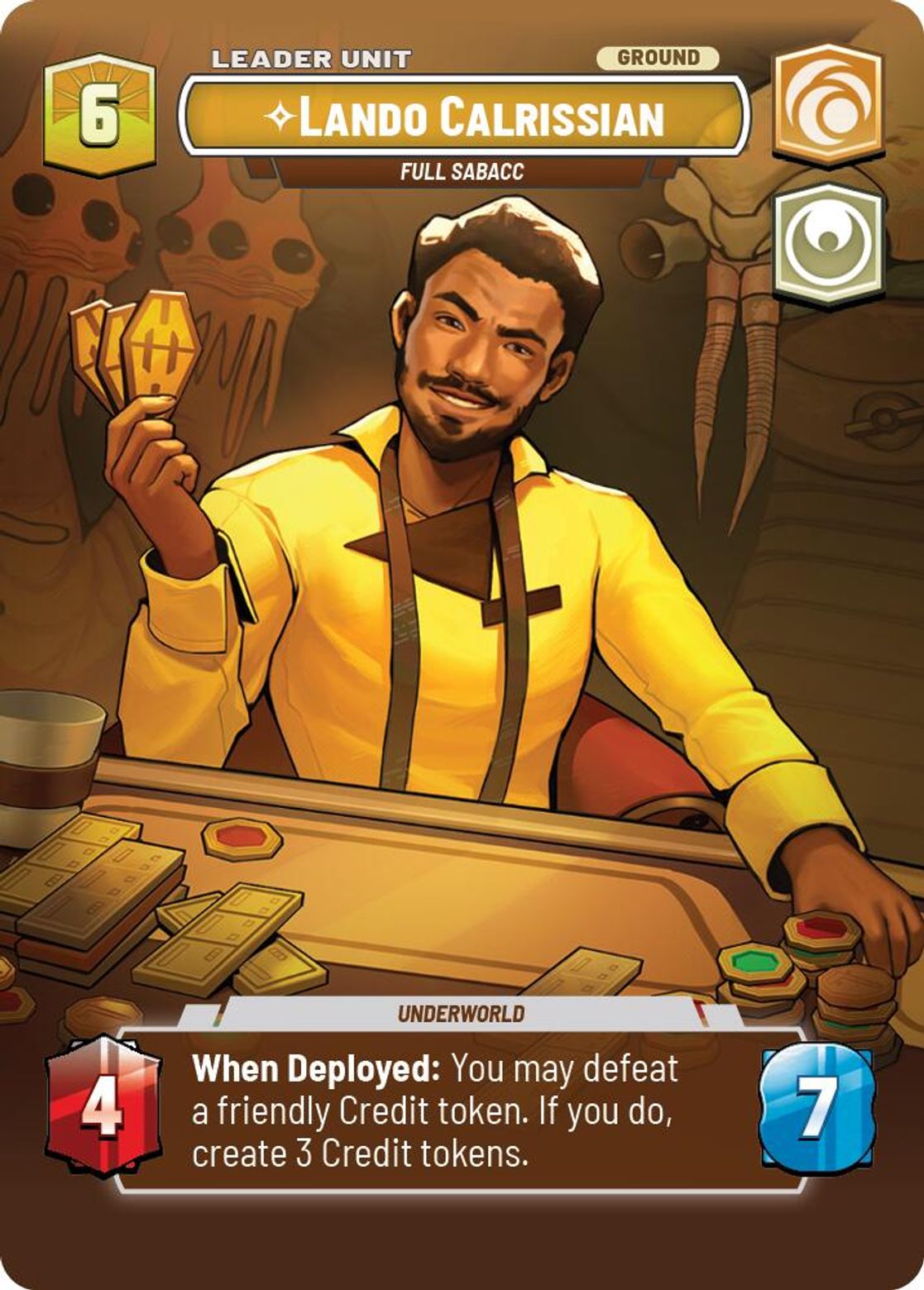 Lando Calrissian, Full Sabacc (verso)