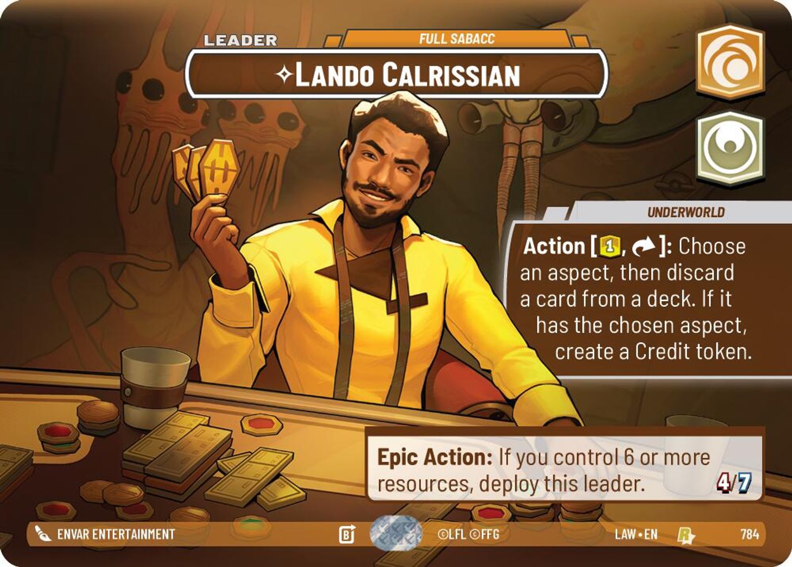 Lando Calrissian, Full Sabacc — A Lawless Time 784