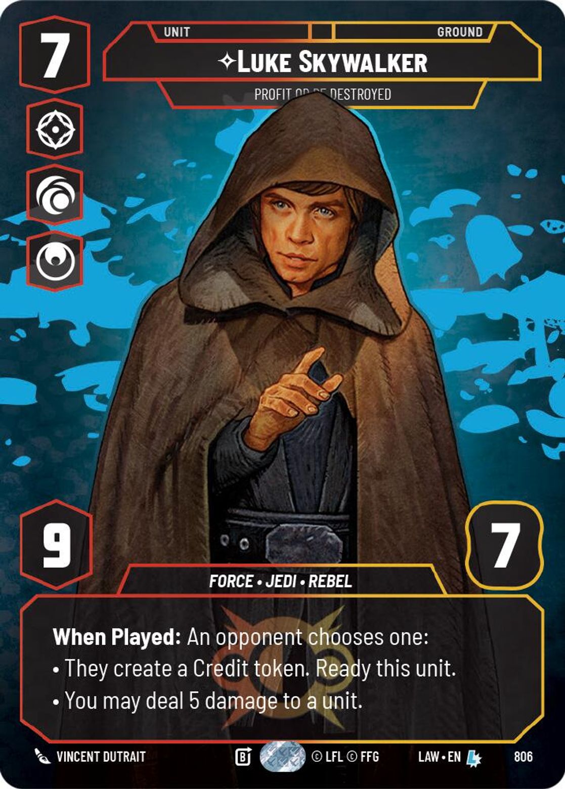 Luke Skywalker, Profit or be Destroyed — A Lawless Time 806