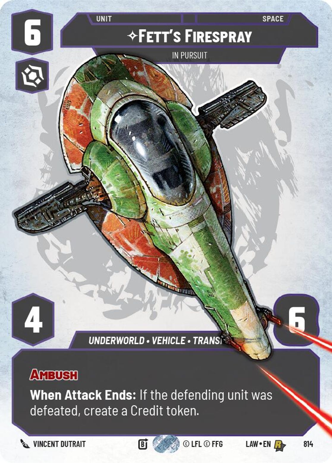 Fett's FIrespray, In Pursuit — A Lawless Time 814