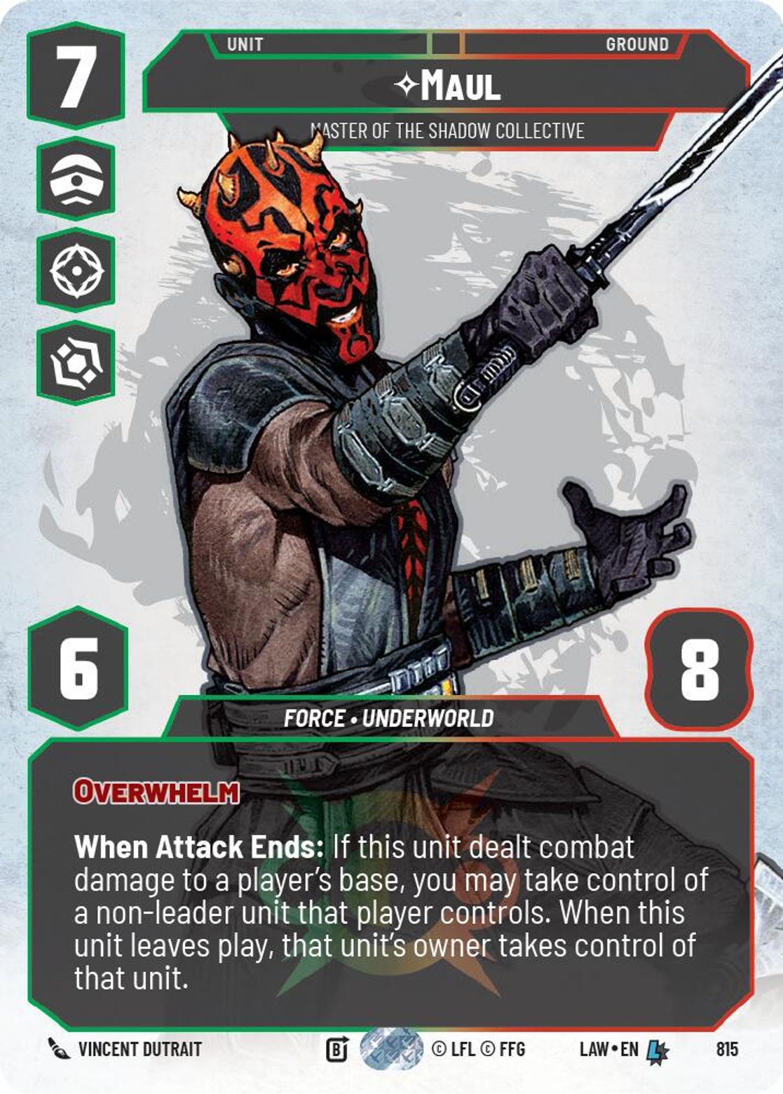 Maul, Master of the Shadow Collective — A Lawless Time 815