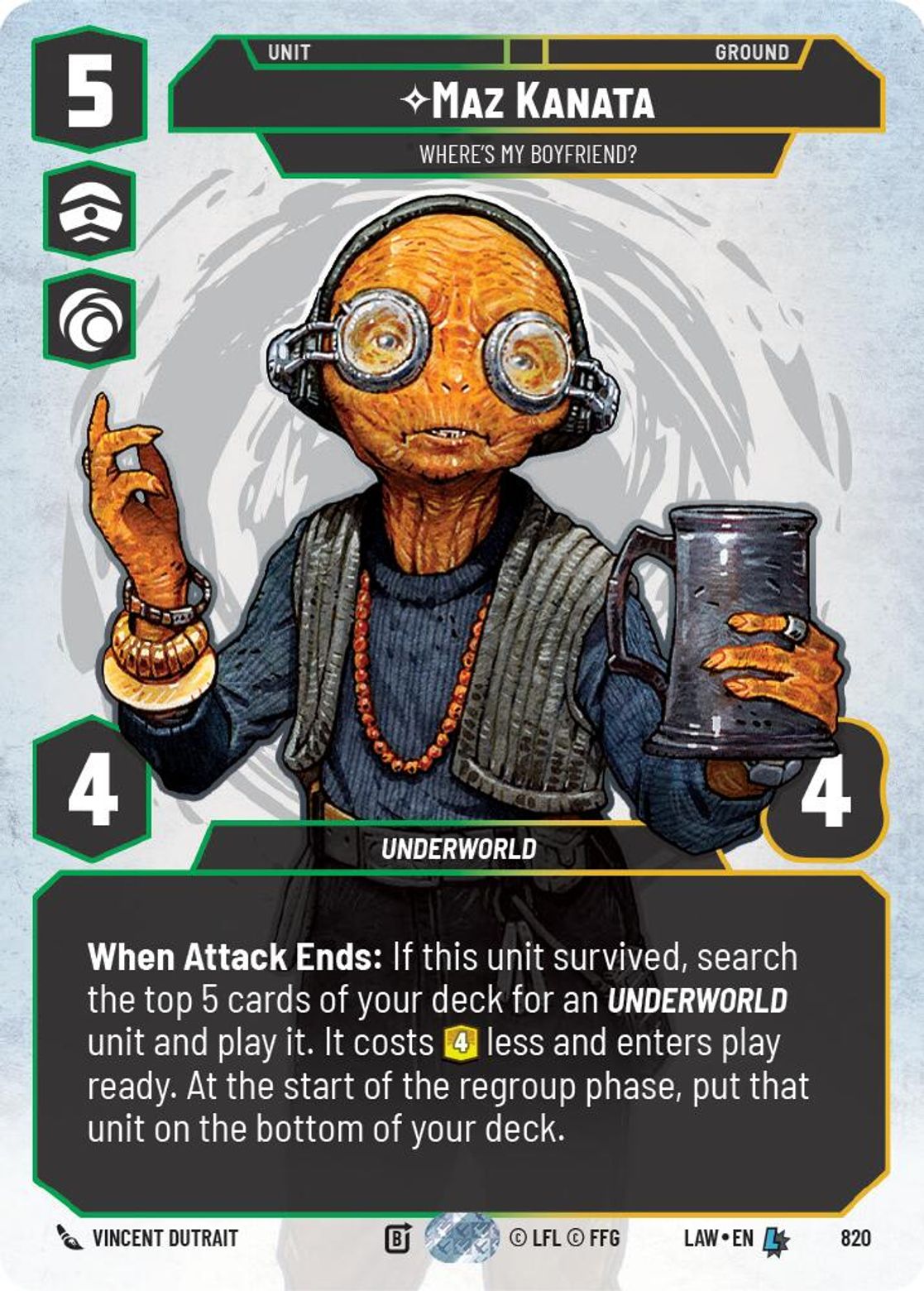 Maz Kanata, Where's My Boyfriend? — A Lawless Time 820