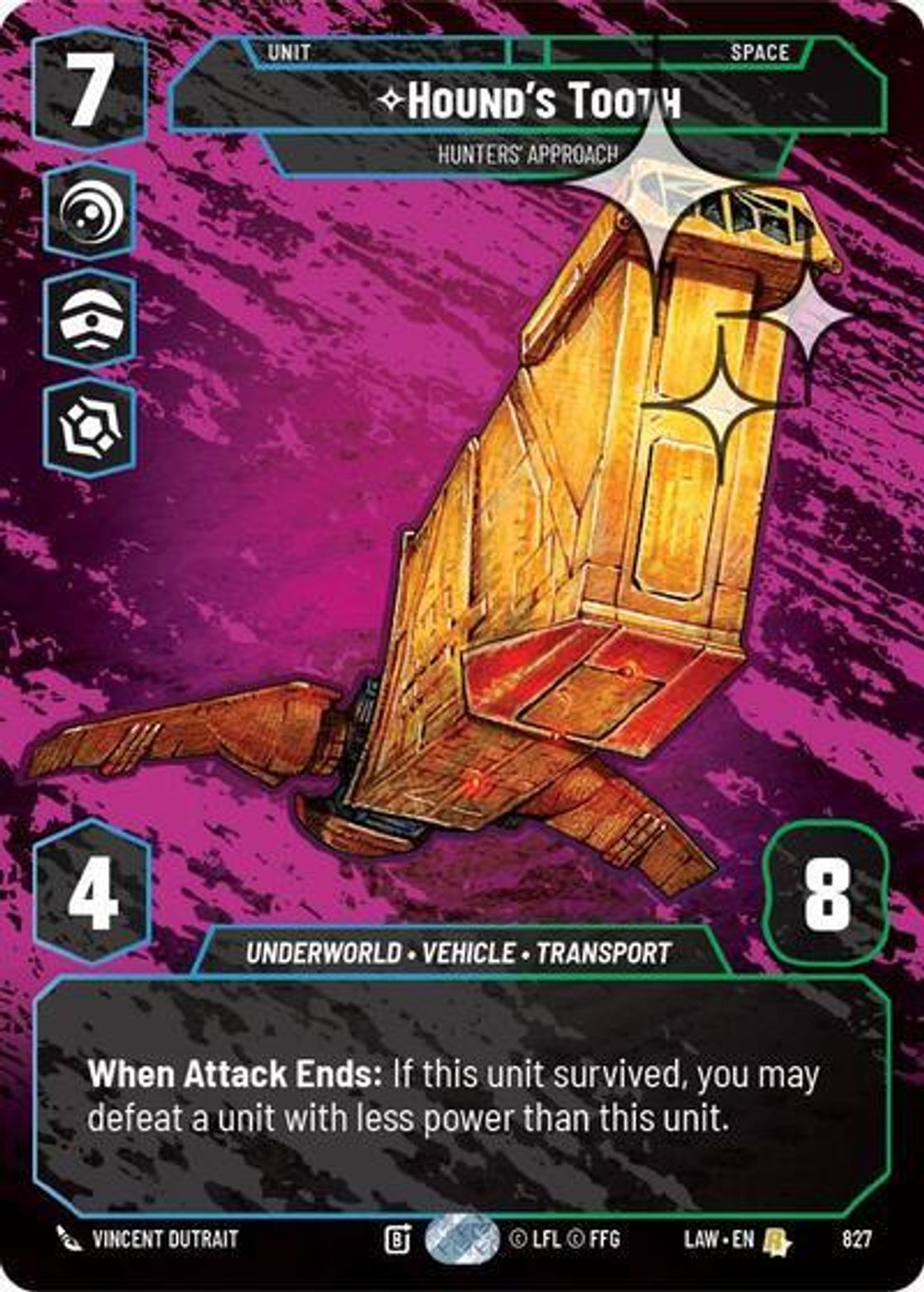 Hound's Tooth, Hunters' Approach — A Lawless Time 827