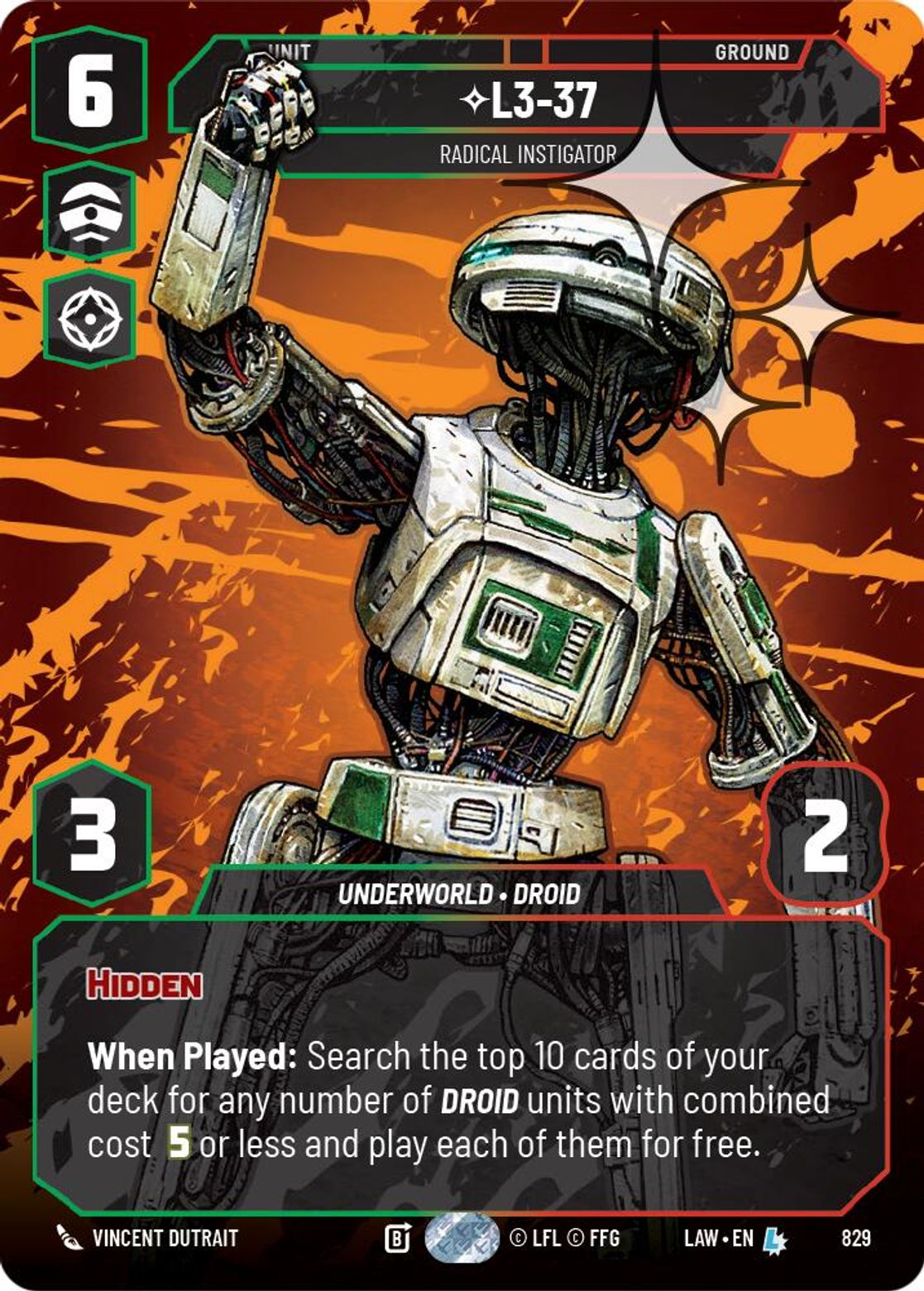 L3-37, Radical Instigator — A Lawless Time 829