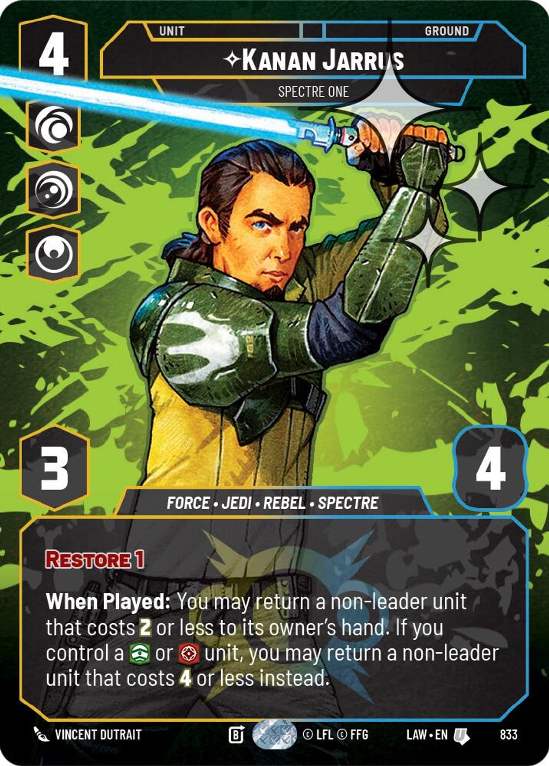 Kanan Jarrus, Spectre One — A Lawless Time 833
