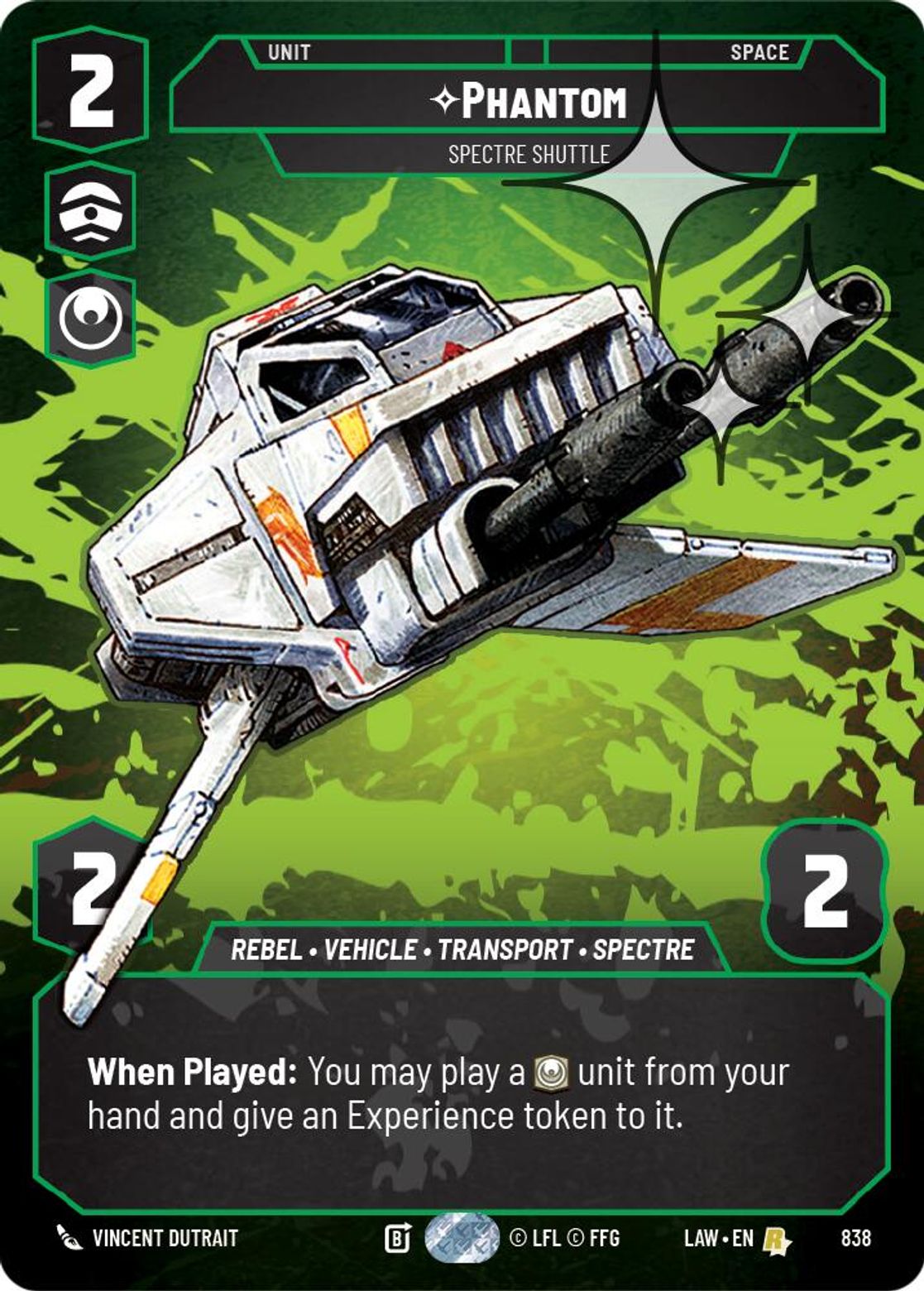 Phantom, Spectre Shuttle — A Lawless Time 838