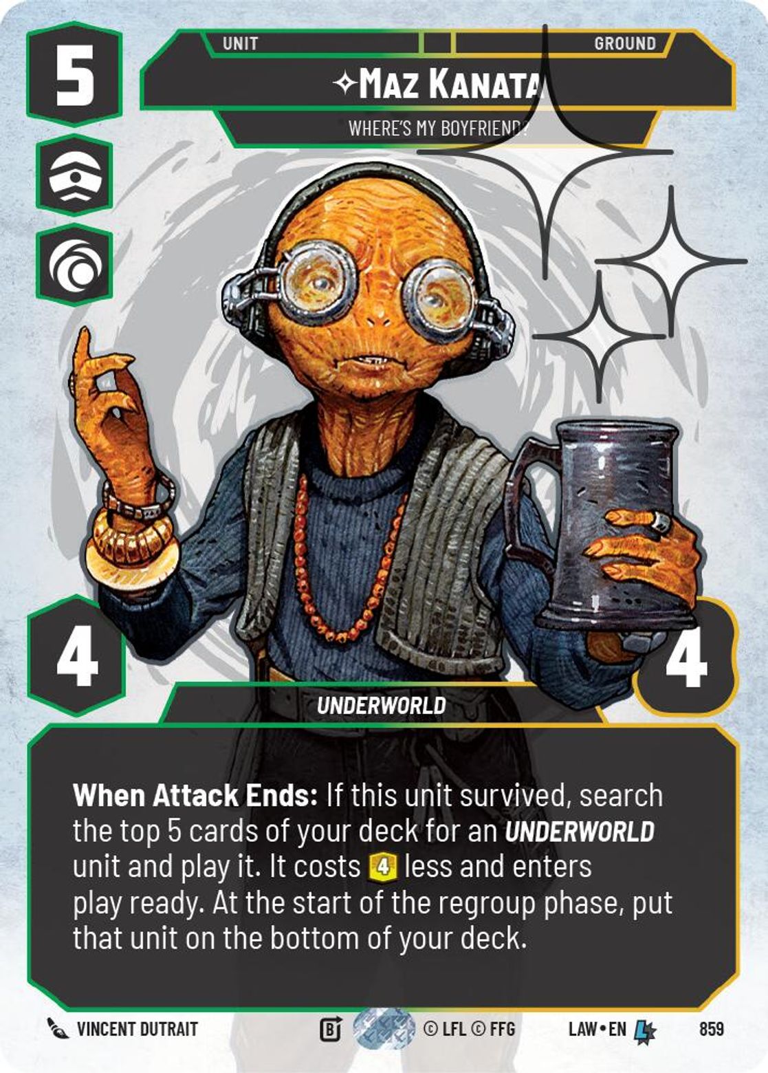 Maz Kanata, Where's My Boyfriend? — A Lawless Time 859