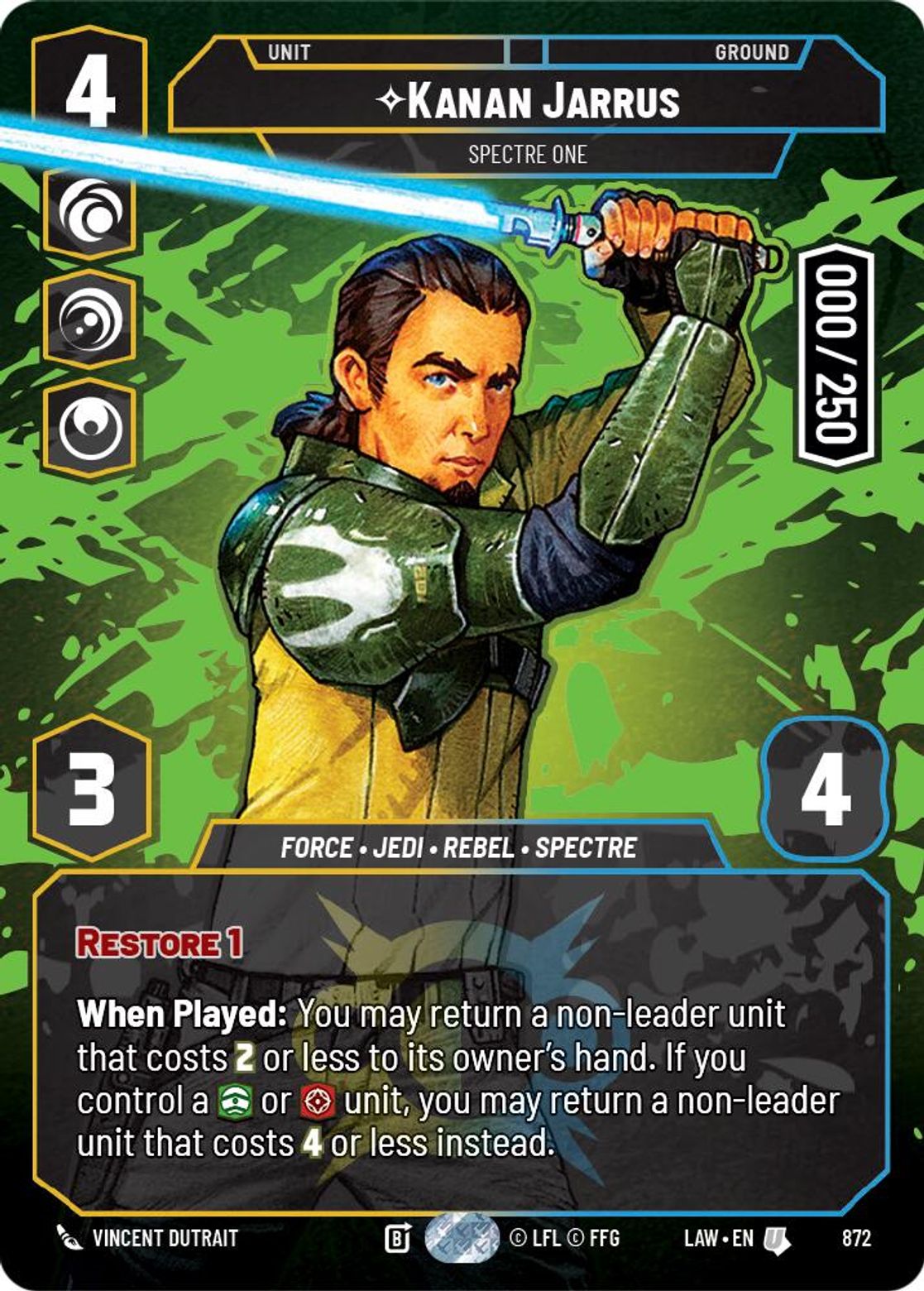 Kanan Jarrus, Spectre One — A Lawless Time 872