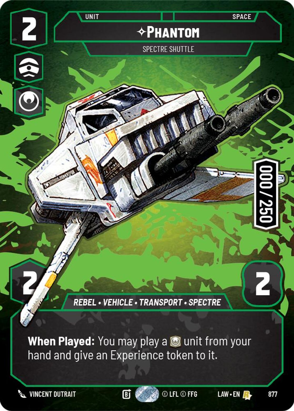 Phantom, Spectre Shuttle — A Lawless Time 877