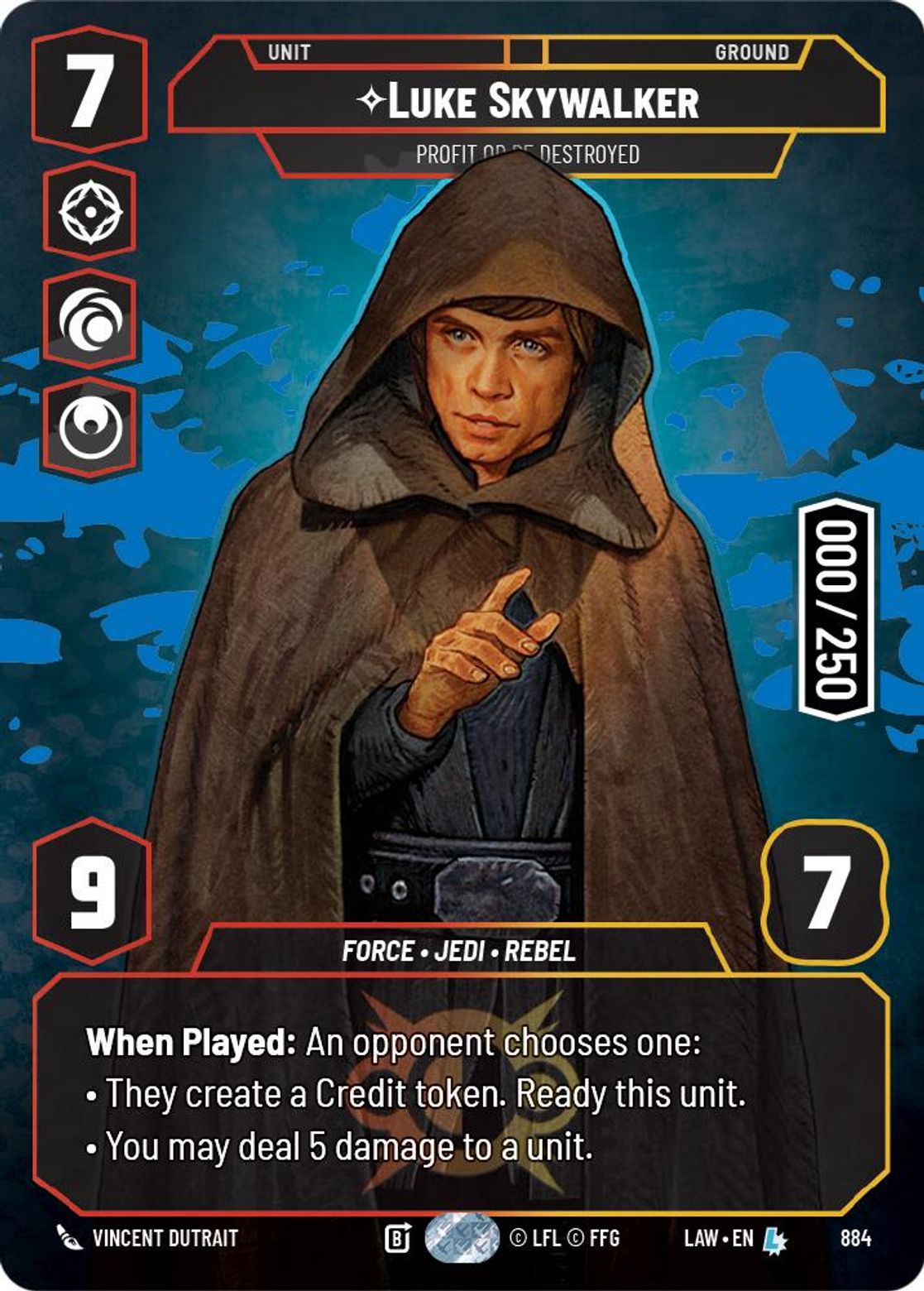 Luke Skywalker, Profit or be Destroyed — A Lawless Time 884
