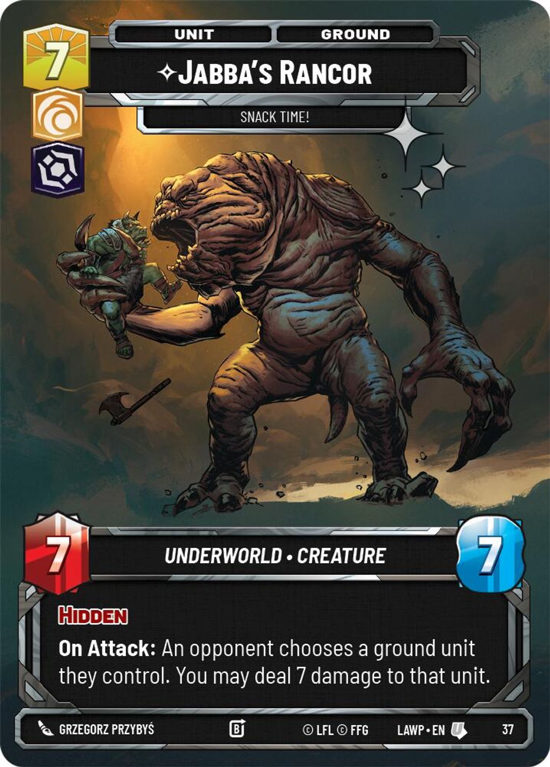 Jabba's Rancor, Snack Time! — A Lawless Time - OP Promo 37