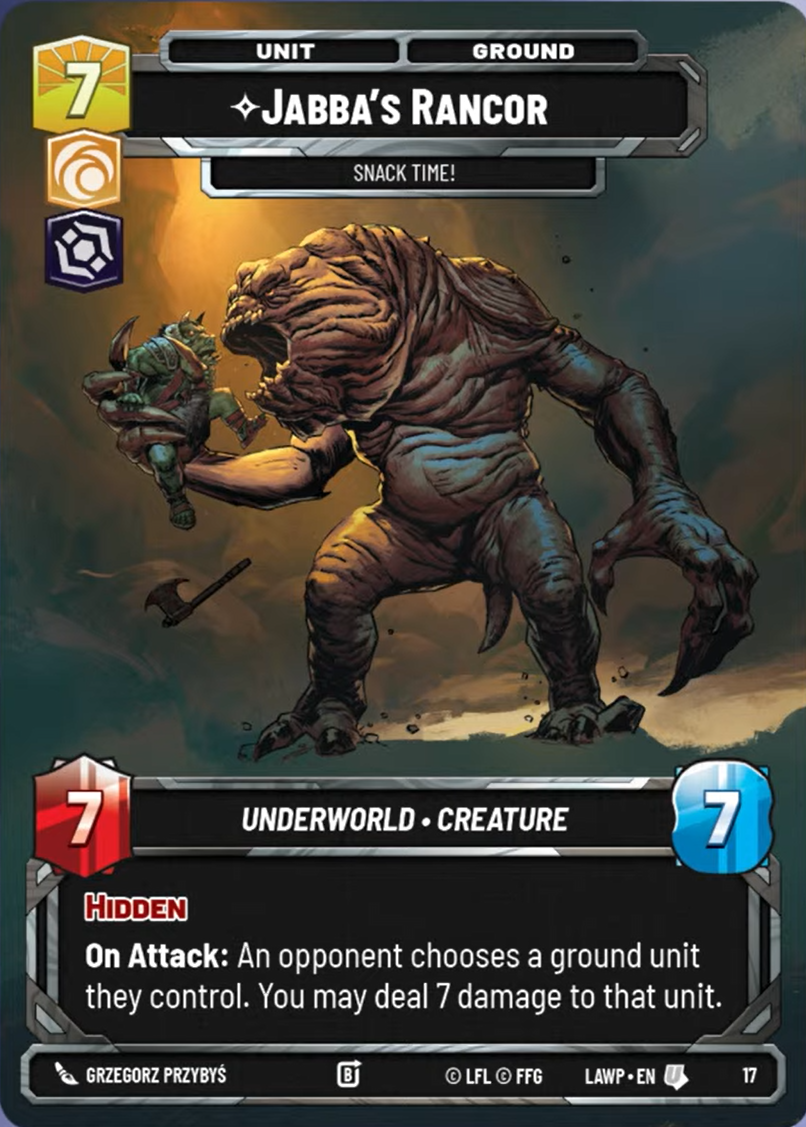 Jabba's Rancor, Snack Time! — A Lawless Time - OP Promo 017
