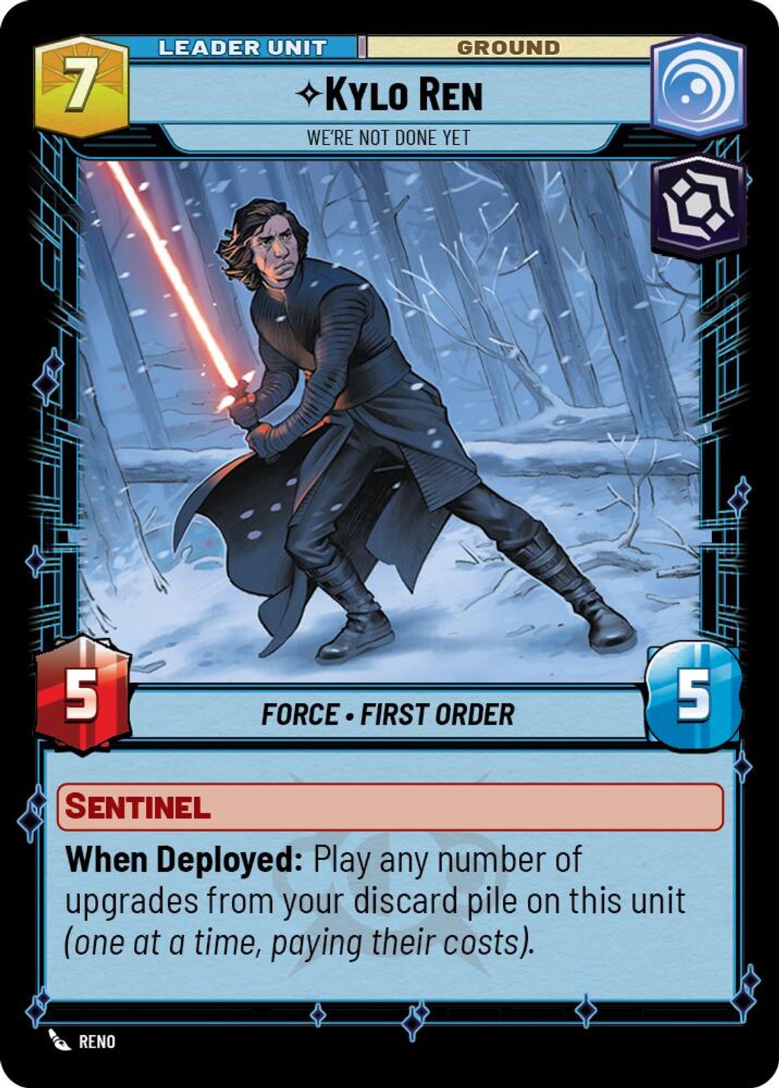 Kylo Ren, We're Not Done Yet (verso)