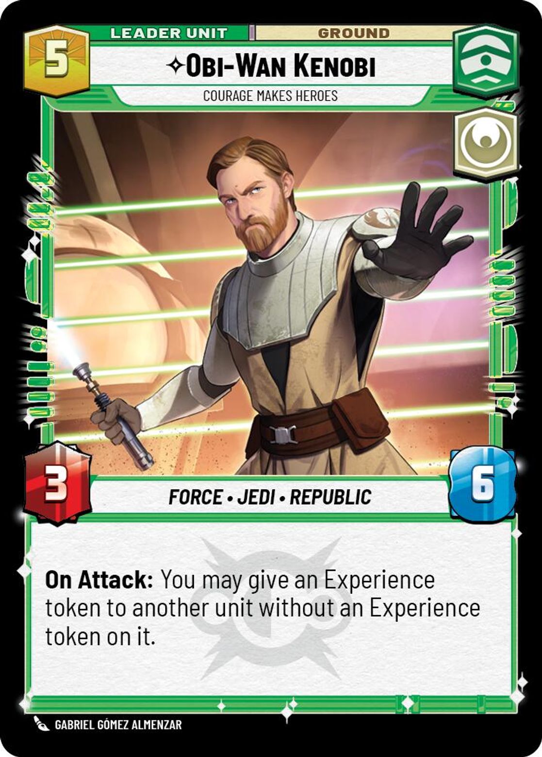 Obi-Wan Kenobi, Courage Makes Heroes (verso)