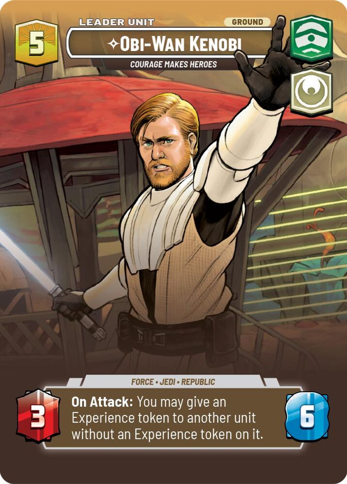 Obi-Wan Kenobi, Courage Makes Heroes (verso)
