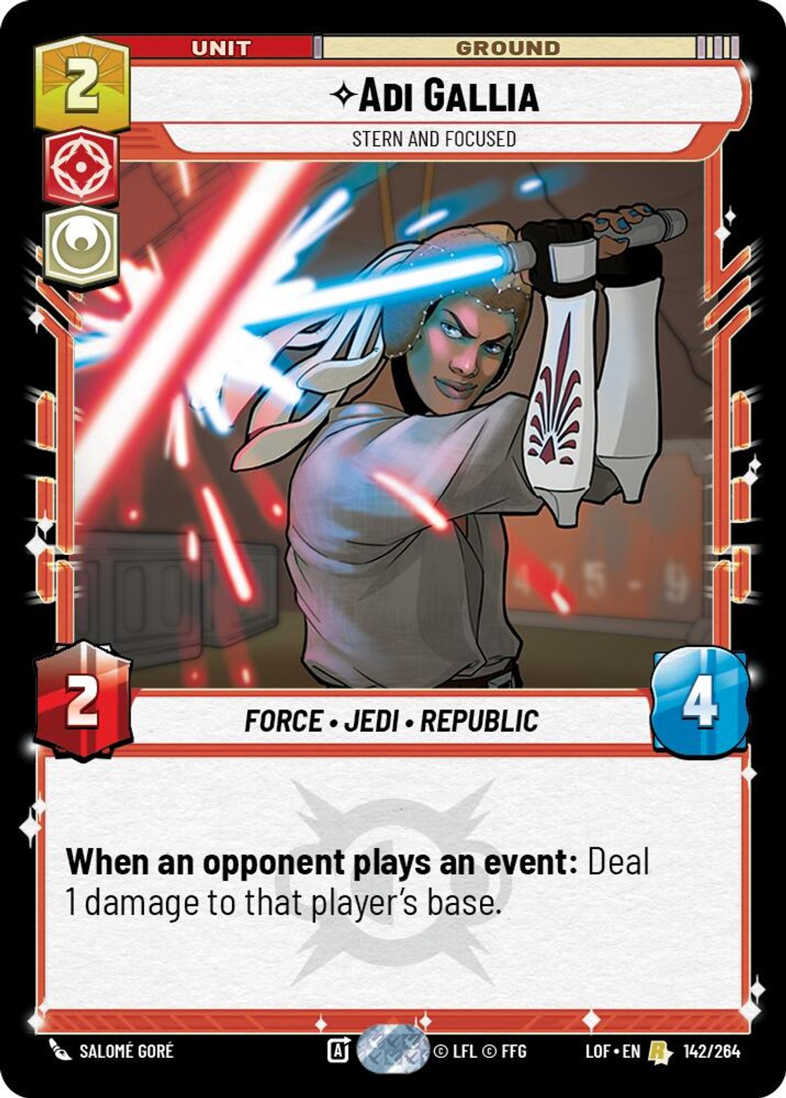 Adi Gallia, Stern and Focused