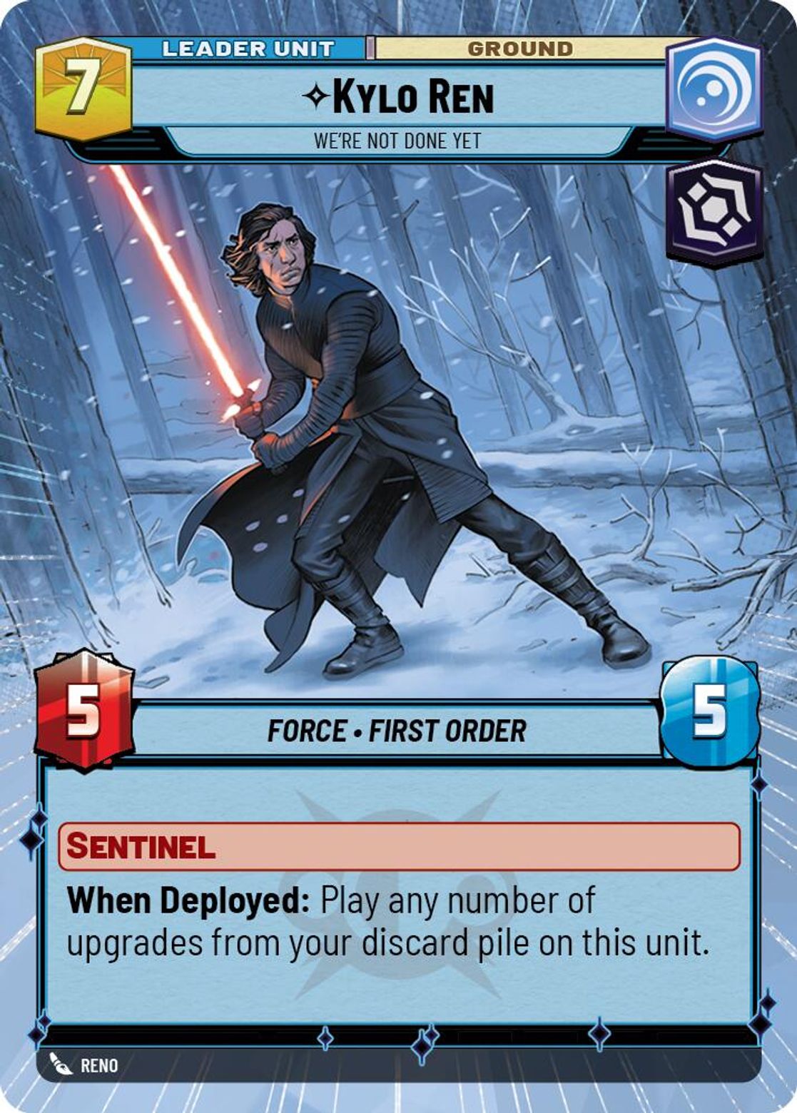 Kylo Ren, We're Not Done Yet (verso)