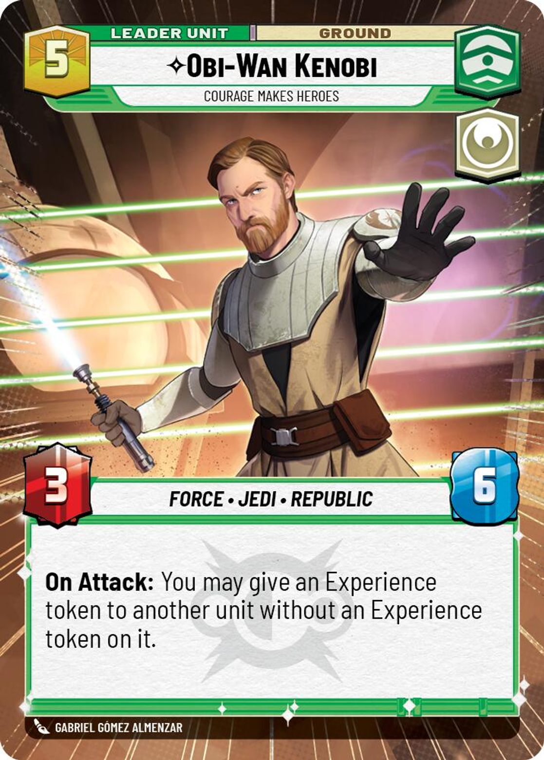 Obi-Wan Kenobi, Courage Makes Heroes (verso)