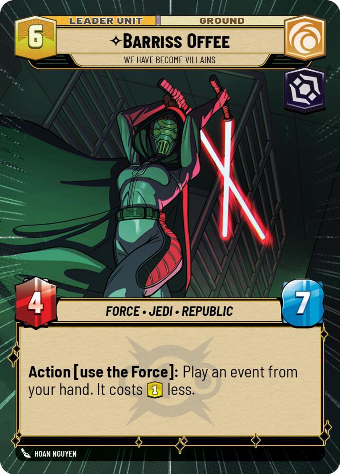 Barriss Offee, We Have Become Villains (verso)