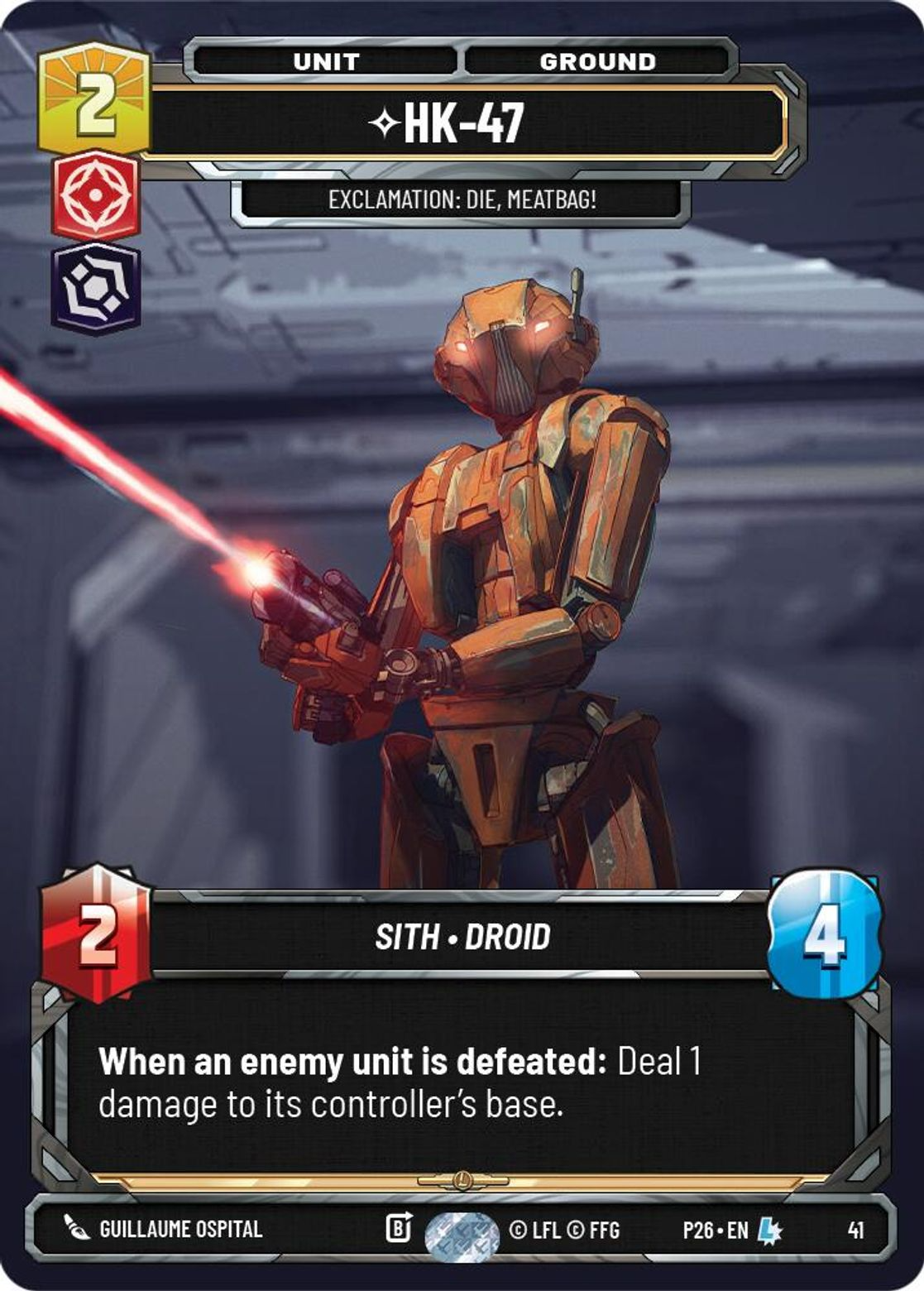 HK-47, Exclamation: Die, Meatbag! — 2026 Promos 41