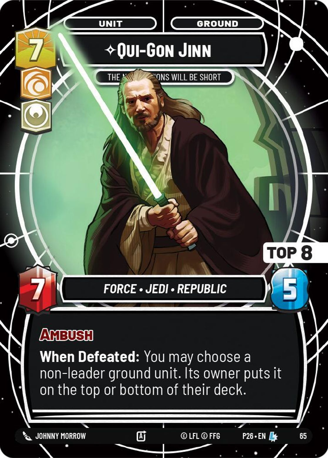 Qui-Gon Jinn, The Negotiations will be Short — 2026 Promos 65