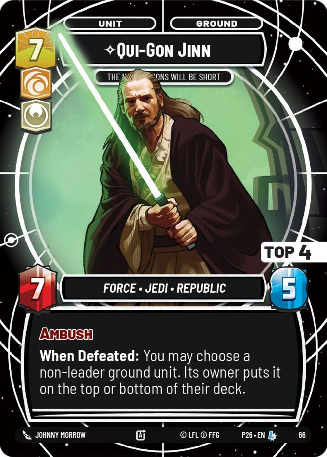 Qui-Gon Jinn, The Negotiations will be Short — 2026 Promos 66