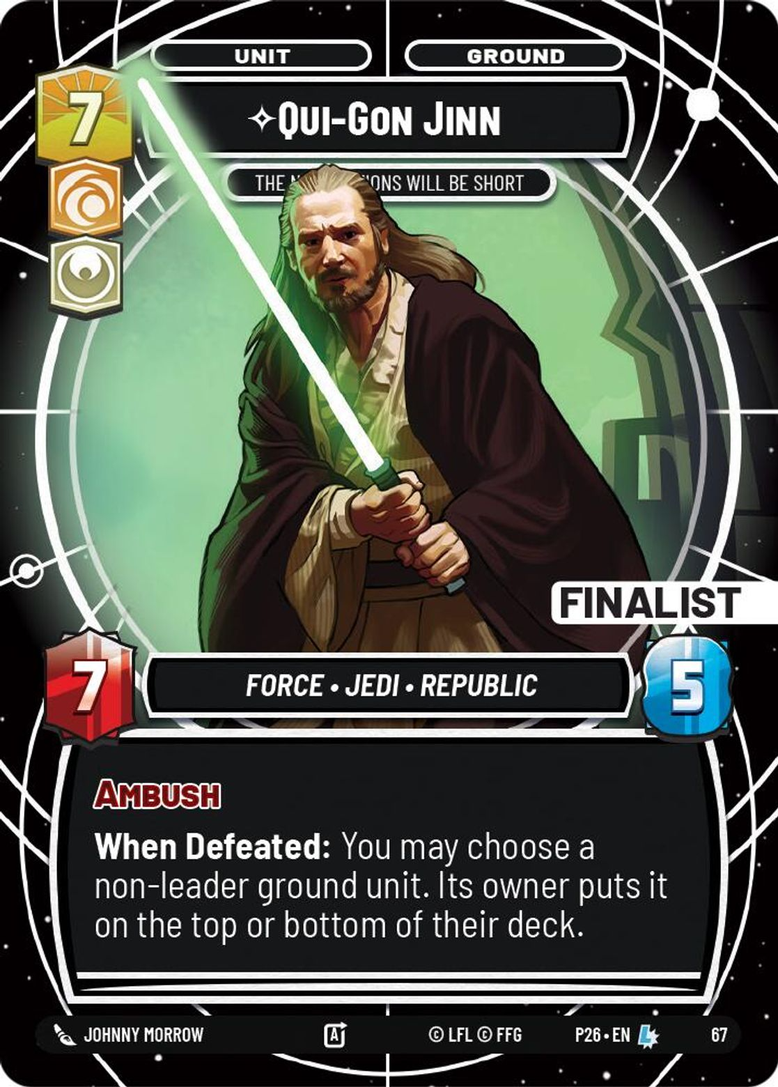 Qui-Gon Jinn, The Negotiations will be Short — 2026 Promos 67