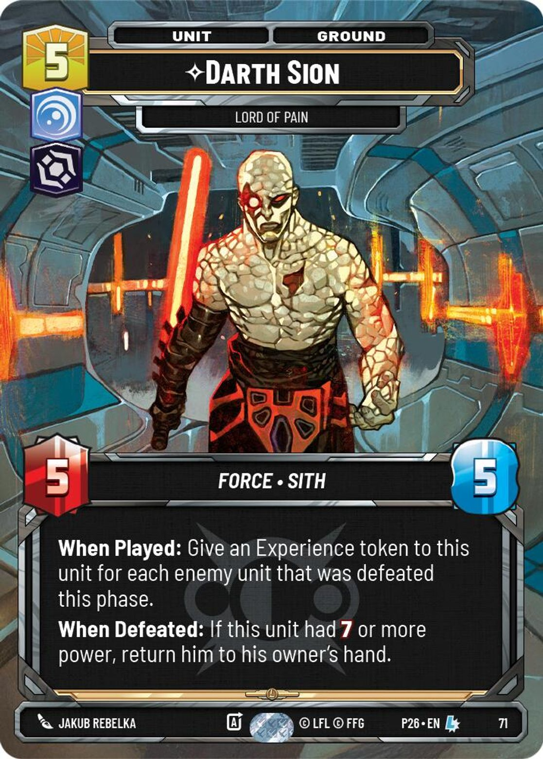 Darth Sion, Lord of Pain — 2026 Promos 71