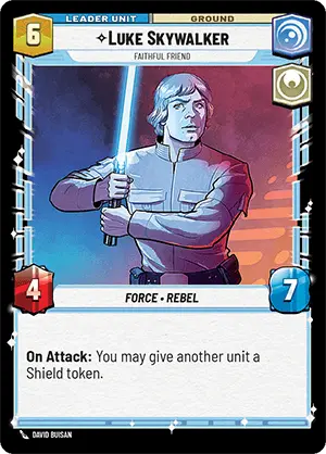 Luke Skywalker, Faithful Friend (verso)