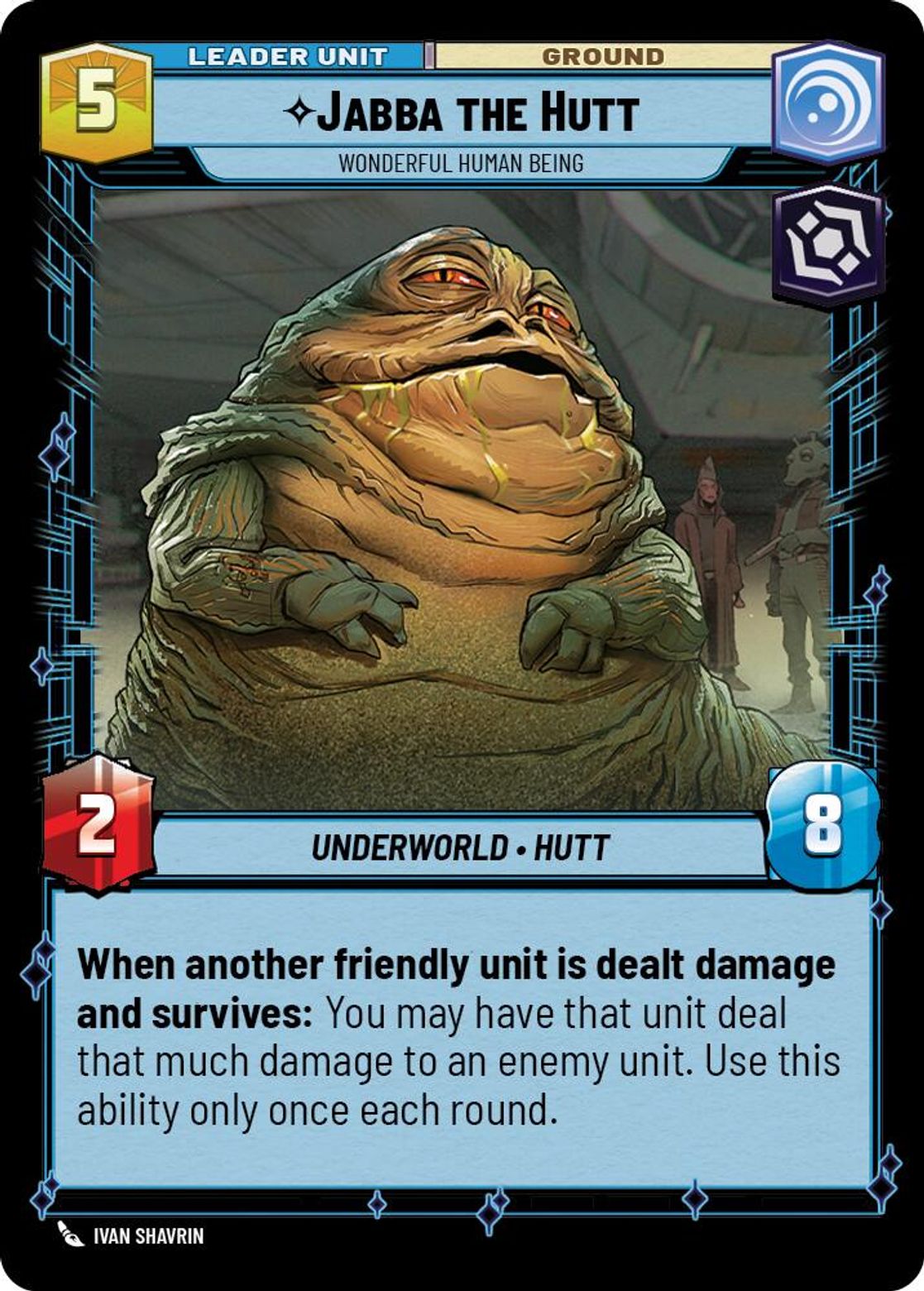 Jabba the Hutt, Wonderful Human Being (verso)