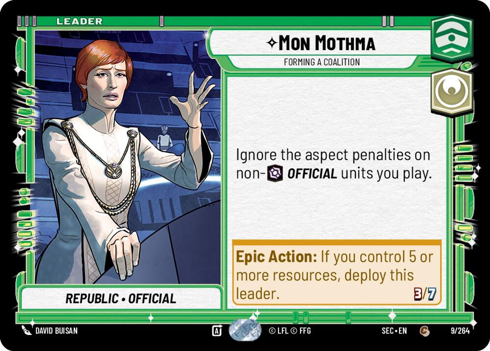 Mon Mothma, Forming a Coalition — Secrets of Power 009